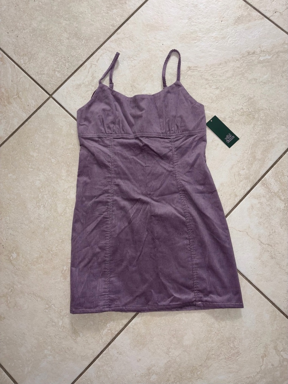 wild fable Lavender Corduroy Mini Slip Dress